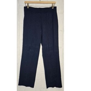 Eileen Fisher Stretch Jersey Knit Slouchy Navy Blue Pant